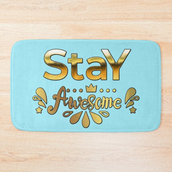 Item preview, Golden letters quote Stay Awesome designed and sold by AEROSPACE-IND.