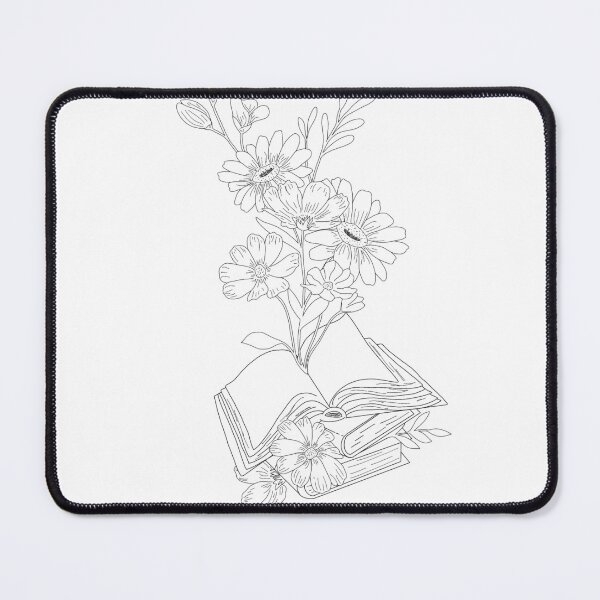 Item preview, Blossom book black and white  designed and sold by kymbohcreates.