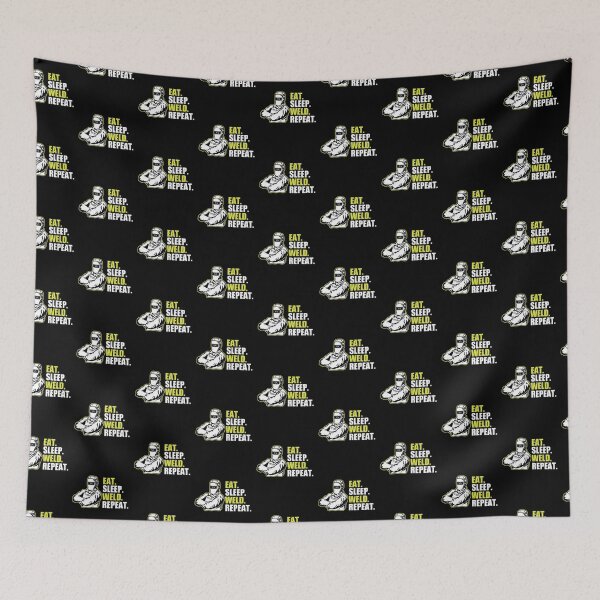 Item preview, Funny Welding Fabricator Welder Worker Weld Repeat designed and sold by Crush Retro®.