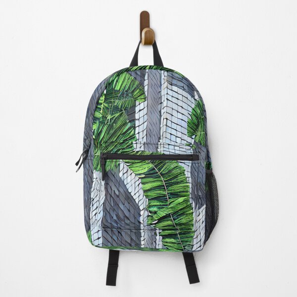 Item preview, Urban Palm Tree Leafs, City Buildings - Seamless Pattern designed and sold by Chubuter.