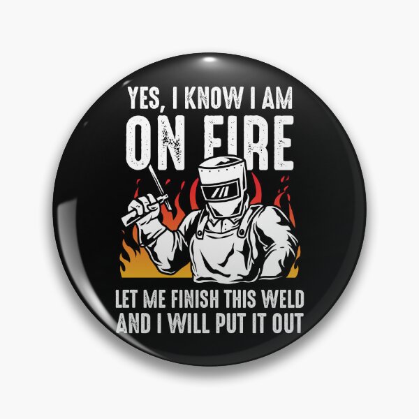 Item preview, Funny Welding Fabricator Welder Worker I Am on Fire Men designed and sold by Crush Retro®.