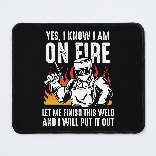Item preview, Funny Welding Fabricator Welder Worker I Am on Fire Men designed and sold by Crush Retro®.