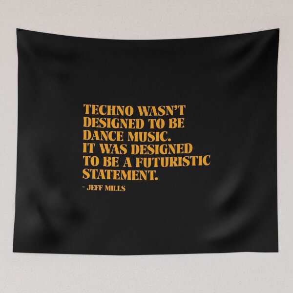 Item preview, Techno American Dj famous quote. Techno Djs gift.  designed and sold by paulo silveira.