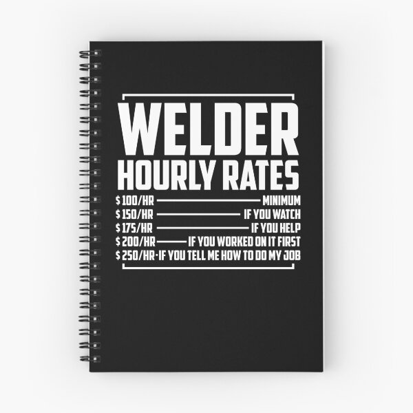 Item preview, Funny Welding Fabricator Welder Worker Hourly Rates designed and sold by Crush Retro®.