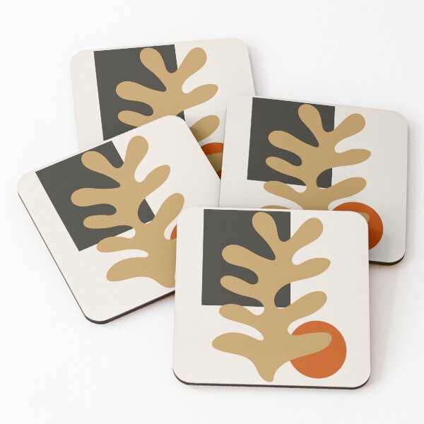 Item preview, Henri Matisse Flower and back, Paper Decoupes Art browns, Matisse Cutouts, Matisse Flower designed and sold by re-make-.
