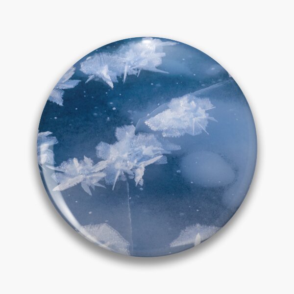 Item preview, Macro ice crystals on a frozen river designed and sold by CanadianWild418.
