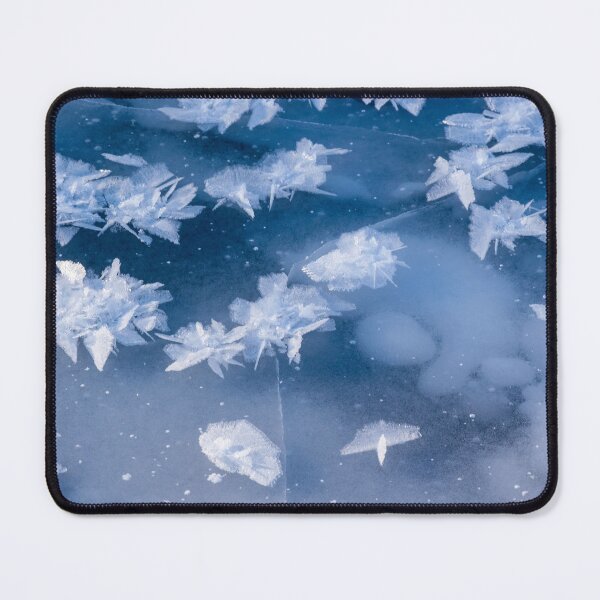 Item preview, Macro ice crystals on a frozen river designed and sold by CanadianWild418.