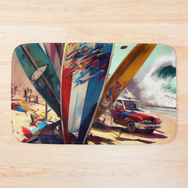 Item preview, Surfboards on a French Beach with Coast Guard designed and sold by Fitbys.