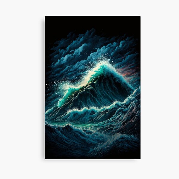 Aperçu de l'œuvre SciFi Waves - Midjourney créée et vendue par BehindCoffee Co.