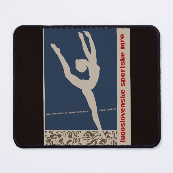 Item preview, YUGOSLAVIA RHYTHMIC GYMNASTICS : Vintage 1965 Sports Games Print designed and sold by posterbobs.