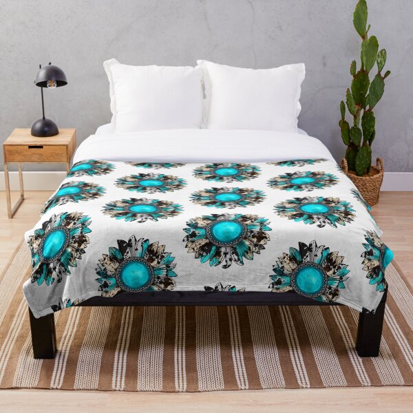 Item preview, Blue Western Sunflower designed and sold by FortuneCookieTs.