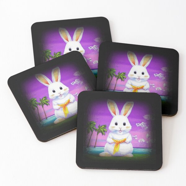 Item preview, Cute Bunny On The Beach - Year Of The Rabbit - 2023 - Easter Bunny designed and sold by Sun Sand & Sea Art.