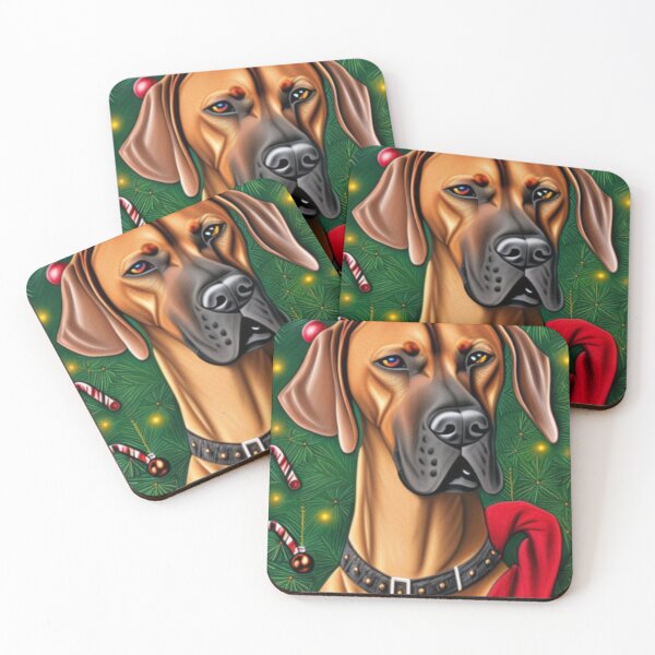 Item preview, Rhodesian Ridgeback Dog Christmas Celebration 2 designed and sold by AnadAA.