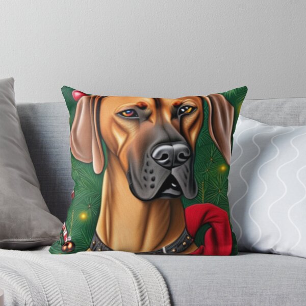 Item preview, Rhodesian Ridgeback Dog Christmas Celebration 2 designed and sold by AnadAA.