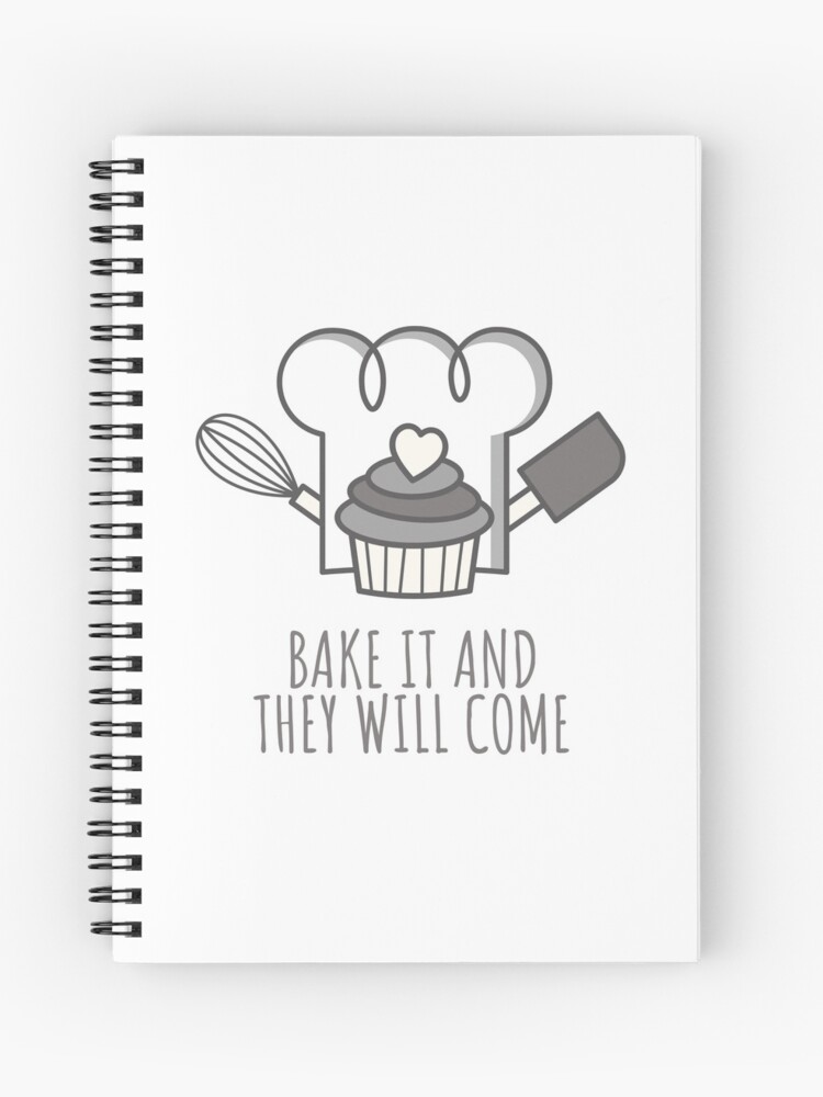 Thumbnail 1 of 3, Spiral Notebook, Bake It and They Will Come designed and sold by craft-crumbles.