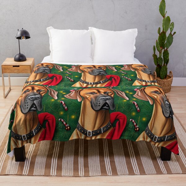 Item preview, Rhodesian Ridgeback Dog Christmas Celebration 2 designed and sold by AnadAA.