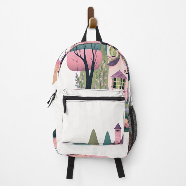 Item preview, Pink Cottage House with a Flower Garden designed and sold by curiouswonder.