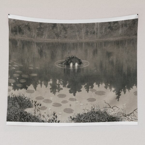 Item preview, Theodor Kittelsen Illustration for Troldskab  Christiania designed and sold by TeeARTHY.
