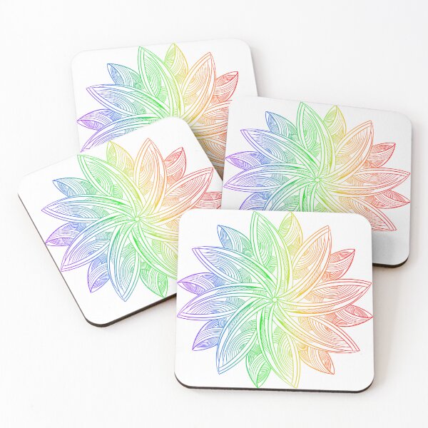 Item preview, Leafy rainbow mandala designed and sold by DaveDanchuk.