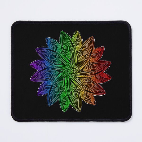 Item preview, Leafy rainbow mandala designed and sold by DaveDanchuk.