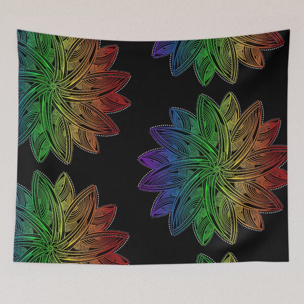 Item preview, Leafy rainbow mandala designed and sold by DaveDanchuk.