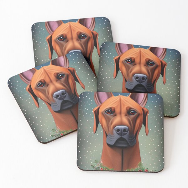 Item preview, Rhodesian Ridgeback Dog Christmas Celebration 3 designed and sold by AnadAA.