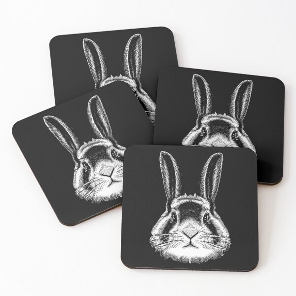 Item preview, rabbit black and white drawing designed and sold by SBlagojevic.