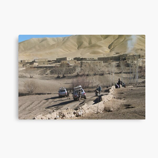 child and soldiers Canvas Print
