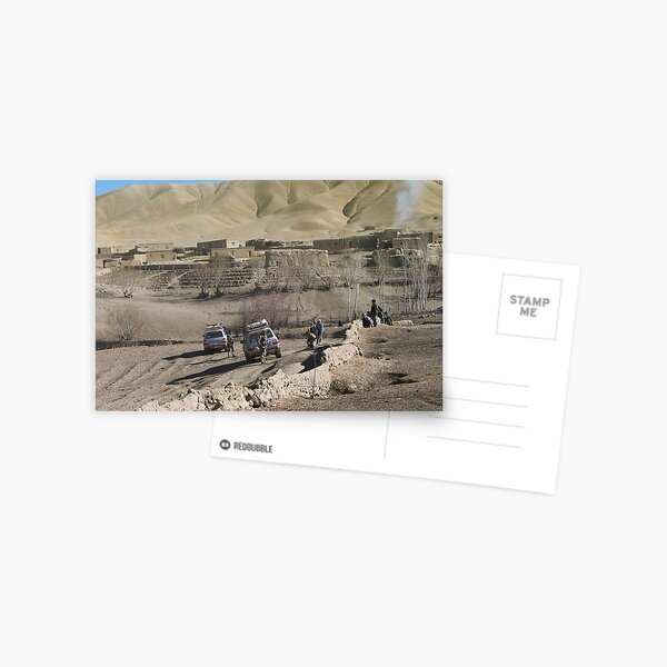 child and soldiers Postcard