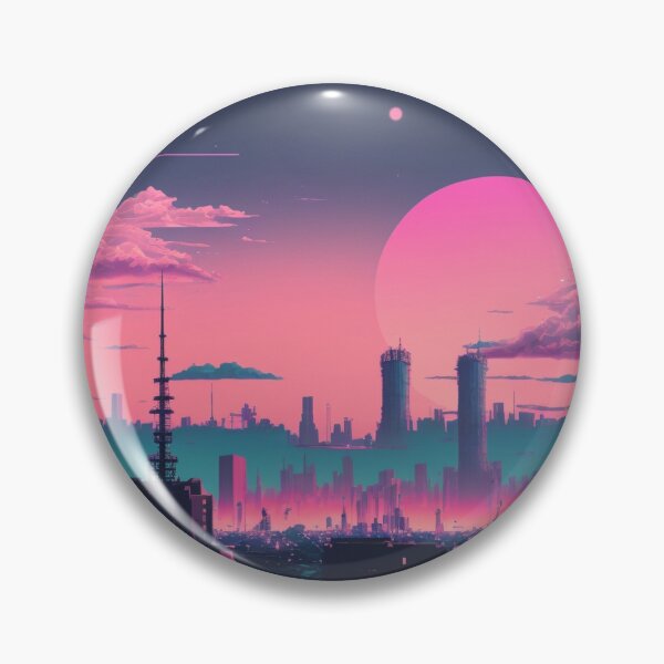 Artikelvorschau, Vaporwave-Stadtlandschaft Lo-Fi entworfen und verkauft von trajeado14.