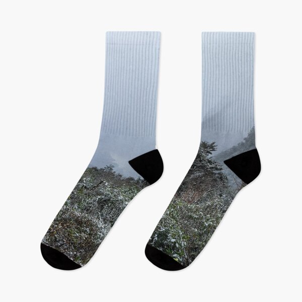 Item preview, Falling Snow on mountains trees and greenery designed and sold by SafariByMarisa.