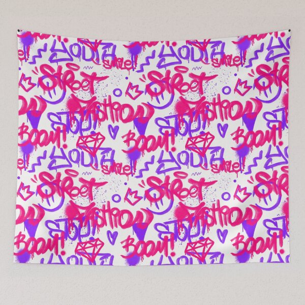 Item preview, graffiti style streetfashion pattern designed and sold by welovecutestuff.