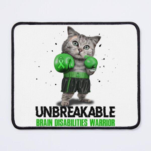 Item preview, Brain Disabilities Warrior - UNBREAKABLE - Brain Disabilities Ribbon designed and sold by EdithShop59.