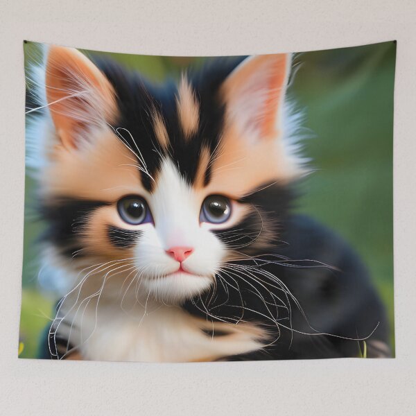 Item preview, Cat in the Garden - Modern Digital Art designed and sold by Ai-michiart.