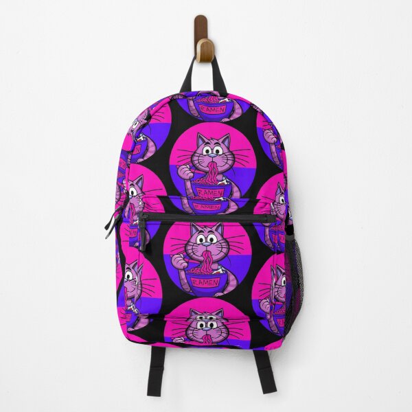 Item preview, Colorful Ramen Cat Pink and Blue designed and sold by BLACKSUN-SHOP.