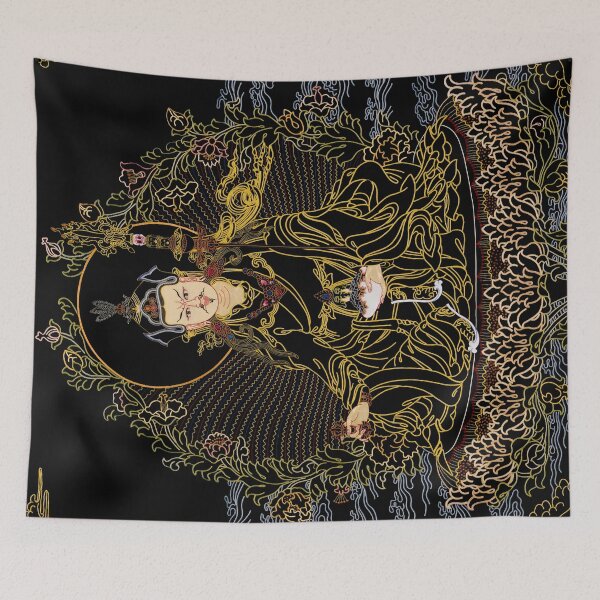 Item preview, Padmasambhava Guru Rinpoche Buddhist Thangka designed and sold by Onodera.