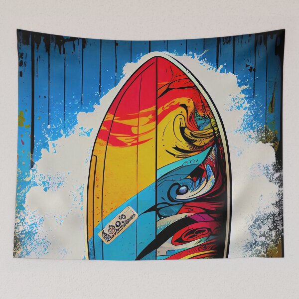 Item preview, Surfboard Pop Art Style designed and sold by Fitbys.