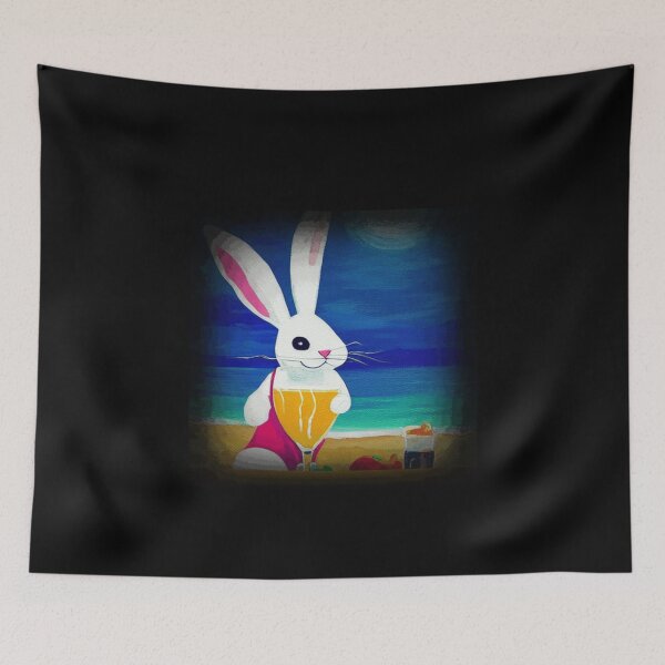 Item preview,  Bunny Babe On The Beach - Year Of The Rabbit - 2023 - Funny Bunny designed and sold by Sun Sand & Sea Art.