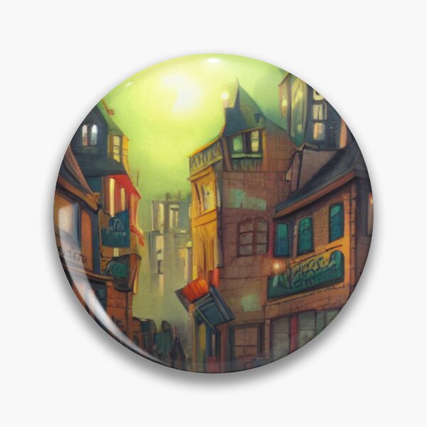 Item preview, monstrous town designed and sold by MyOilArt4you.