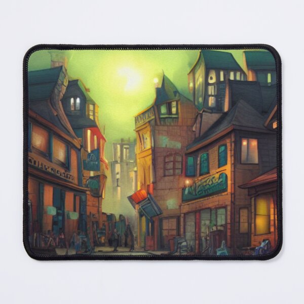 Item preview, monstrous town designed and sold by MyOilArt4you.