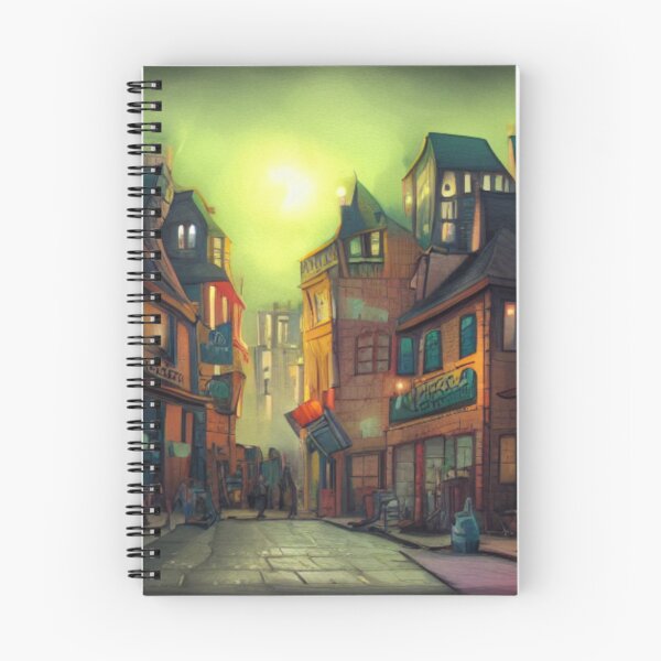 Item preview, monstrous town designed and sold by MyOilArt4you.