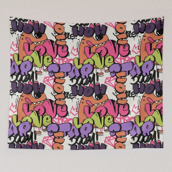 Item preview, Graffiti Art Pattern designed and sold by welovecutestuff.