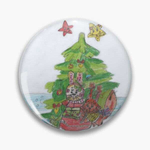 Item preview, Hare and Squirrel under Christmas Tree designed and sold by mila-ola.
