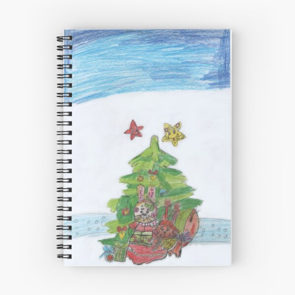 Item preview, Hare and Squirrel under Christmas Tree designed and sold by mila-ola.