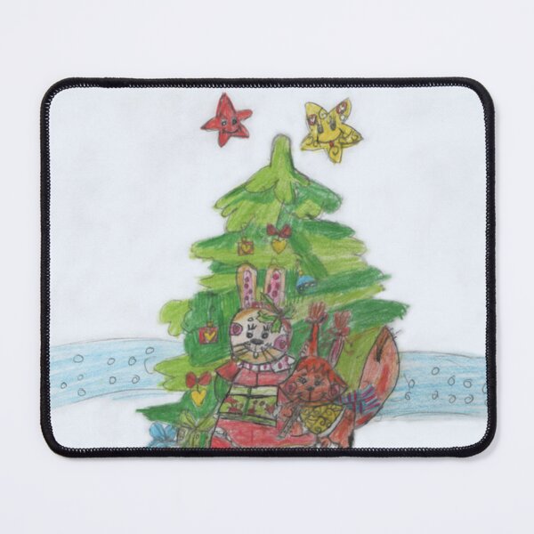 Item preview, Hare and Squirrel under Christmas Tree designed and sold by mila-ola.