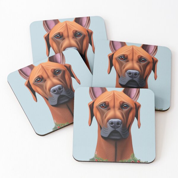 Item preview, Rhodesian Ridgeback Dog Christmas Celebration 4 designed and sold by AnadAA.