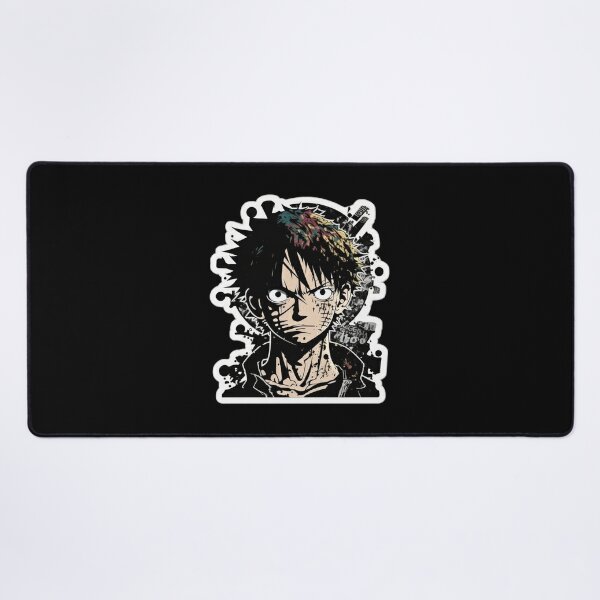 Mouse Pad Ergonomico One Piece Luffy Fundo Laranja