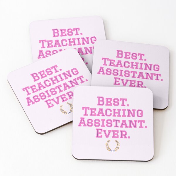 Item preview, Best Teaching Assistant TA pink designed and sold by cmd-art.