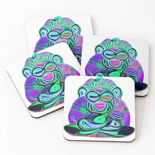 Item preview, Neon Meditation Monkey designed and sold by James & Justin.