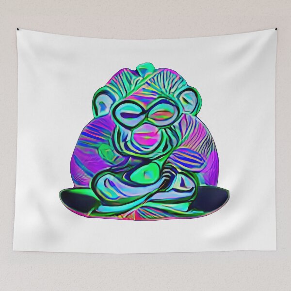 Item preview, Neon Meditation Monkey designed and sold by James & Justin.